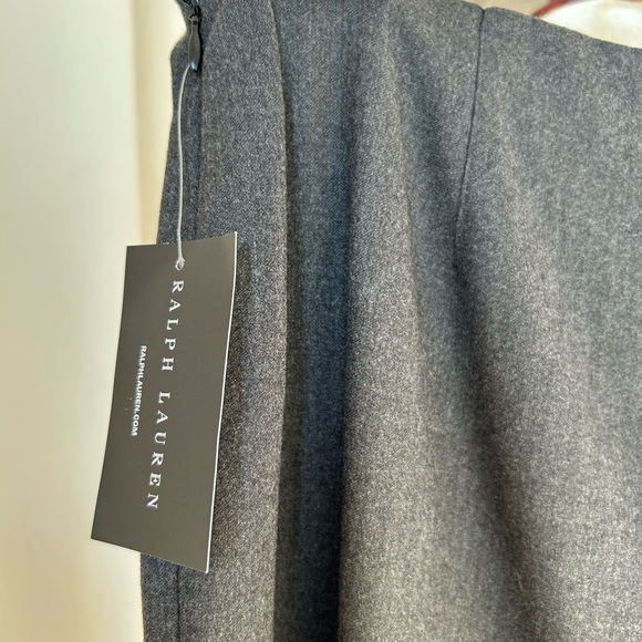 Ralph Lauren Grey Wool Flannel Trousers - Picture 1 of 6
